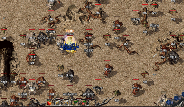 地图怪物游戏以晋级爆装攻沙三大中心玩法为柱石